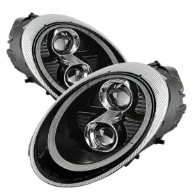 Tlx-spy5080103-cl360a70 Spyder For Porsche 911 05-09 Projector Headlights Pair Xenon/hid Model- Drl Led