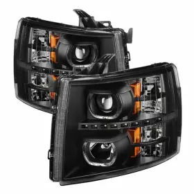 Tlx-spy9032189-cl360a70 Spyder Xtune For Chevy Silverado 1500/2500/3500 2007-2013 Projector Headlights Pair