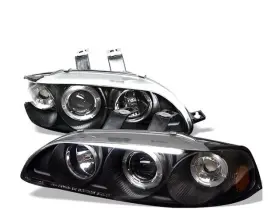 Ym81s9 Spyder Headlight Set For 92-95 Honda Civic Cx Dx Si Vx Ex Hatchback Coupe Ym81s9 Spyder Headlight Set For 92-95 Honda Civic Cx Dx Si Vx Ex Hatchback Coupe