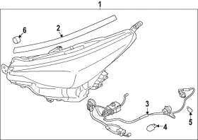 84001fn010 Subaru Genuine Headlamp Assembly