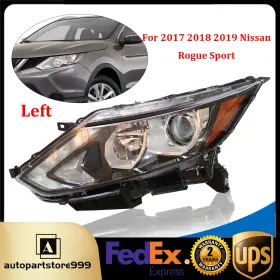 26060-6ma0a Tbvechi For 2017 2018 2019 Nissan Rogue Sport Left Driver Side Halogen Headlight Set