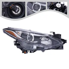 Bpw1510k0 Tbvechi Halogen Headlight Assembly Passenger Right For 2014-2016 Mazda 3 Sedan Hatchback Bpw1510k0 Tbvechi Halogen Headlight Assembly Passenger Right For 2014-2016 Mazda 3 Sedan Hatchback