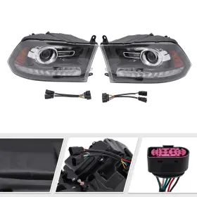 Ch2502245 Tbvechi For 2013-2018 Dodge Ram 1500/2500/3500 Factory Projector Headlights With Led Drl Ch2502245 Tbvechi For 2013-2018 Dodge Ram 1500/2500/3500 Factory Projector Headlights With Led Drl