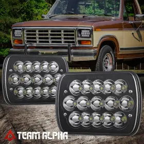 Tma-hlled7x6bkdtma Team-alpha Fits 1985-2010 Ford F-150 F-250 F-350 Sd Black 7x6 H6054 Seal Beam Led Headlight Tma-hlled7x6bkdtma Team-alpha Fits 1985-2010 Ford F-150 F-250 F-350 Sd Black 7x6 H6054 Seal Beam Led Headlight
