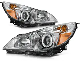 Th12834401f The-one-fp For 2010-2014 Legacy Outback Left Right Side Headlight Assembly Chrome