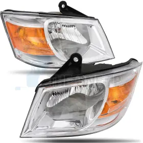 Th16213601f The-one-fp Headlights Assembly Fits 2008-2010 Dodge Grand Caravan Chrome Housing Clear Lens Th16213601f The-one-fp Headlights Assembly Fits 2008-2010 Dodge Grand Caravan Chrome Housing Clear Lens