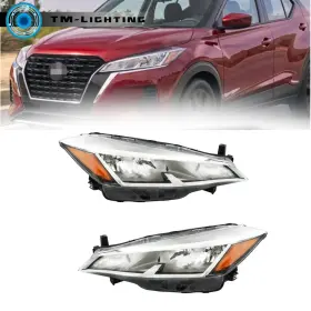 Tml1849032mt Thor-more-lighting For Nissan Kicks S/sv 2021-2023 Left&rightside Halogen Headlights Chrome Housing Tml1849032mt Thor-more-lighting For Nissan Kicks S/sv 2021-2023 Left&rightside Halogen Headlights Chrome Housing