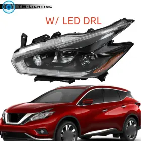 Tml2722608mt Thor-more-lighting For 2018 Nissan Murano Driver Left Side Headlight With Led Drl Halogen Black Assy Tml2722608mt Thor-more-lighting For 2018 Nissan Murano Driver Left Side Headlight With Led Drl Halogen Black Assy