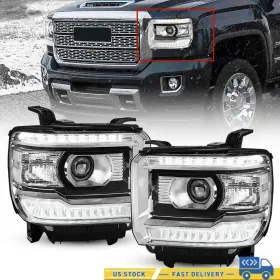 22130717 Toly Clear Led Head Drl Lights Lamps For 2014-2018 Gmc Sierra 1500 2500 3500 22130717 Toly Clear Led Head Drl Lights Lamps For 2014-2018 Gmc Sierra 1500 2500 3500