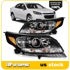 Tl10980802s Top-liftsupport Fits 2013-2015 Chevy Malibu Headlight Assembly Black Housing Left&right Tl10980802s Top-liftsupport Fits 2013-2015 Chevy Malibu Headlight Assembly Black Housing Left&right