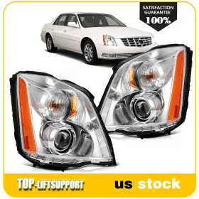 To128969p04 Top-liftsupport Pair Headlight With Hid Xenon Projector For Cadillac Dts Livery 4.6l 2010-2011 To128969p04 Top-liftsupport Pair Headlight With Hid Xenon Projector For Cadillac Dts Livery 4.6l 2010-2011