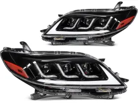 To190748p01 Top-liftsupport Pair Full Led Drl Headlights For 2011-20 Toyota Sienna 3.5l 2011-13 2.7l