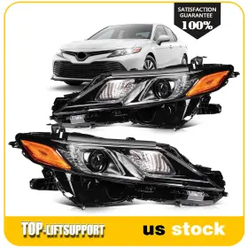 Topp129162p01 Top-liftsupport Pair Full Led Headlight Assembly For 2021-2023 Toyota Camry Se Headlamps