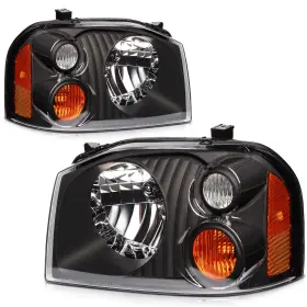 11955830 Top-refiting Pair Headlights Assembly For Nissan Frontier 2001 2002 2003 2004 Left Right Side