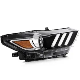 Tp128275n01 Topcn-autoparts For 2015-2017 Ford Mustang Clear Lens Headlights Assembly Passenger Sides