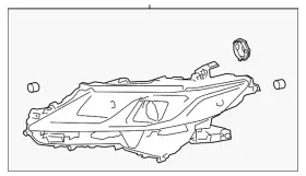 81110-06d71 Toyota Genuine Headlamp Assembly Right Front