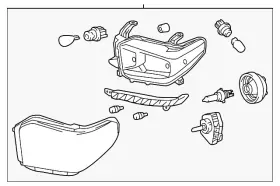 81110-0c111 Toyota Genuine Headlamp Assembly Right 81110-0c111 Toyota Genuine Headlamp Assembly Right