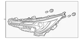81150-02q70 Toyota Genuine Headlamp Assembly