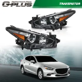 Ma2519175 Transmotor2013 Fit For 17-18 Mazda 3 Headlights Halogen Projector Headlamps Left Right Ma2519175 Transmotor2013 Fit For 17-18 Mazda 3 Headlights Halogen Projector Headlamps Left Right