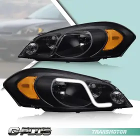 T130089 Transmotor2013 Fit For 2006-2016 Chevy Impala /06-07 Monte Carlo Led Drl Headlights Black/amber T130089 Transmotor2013 Fit For 2006-2016 Chevy Impala /06-07 Monte Carlo Led Drl Headlights Black/amber