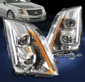 Gn2502309 Trendgear Auto Parts For 08-14 Cadillac Cts Led Switchback Signal Projector Headlight Headlamp Chrome Gn2502309 Trendgear Auto Parts For 08-14 Cadillac Cts Led Switchback Signal Projector Headlight Headlamp Chrome