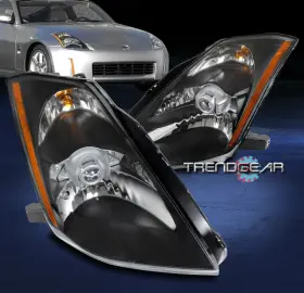 Ni2502182 Trendgear Auto Parts For 03-05 350z Fairlady Z33 Hid/xenon Projector Headlight Headlamp Lamp Black