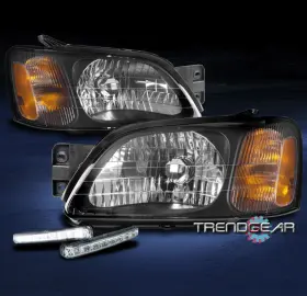 Su2502106 Trendgear Auto Parts Headlights Headlamps Chrome With Bumper Drl Led For 00-04 Legacy L/03-06 Baja Sport Su2502106 Trendgear Auto Parts Headlights Headlamps Chrome With Bumper Drl Led For 00-04 Legacy L/03-06 Baja Sport