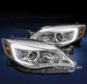 Su2502134 Trendgear Auto Parts Fit For 08-14 Subaru Impreza Wrx Led Bar Chrome Halogen Type Projector Headlight Su2502134 Trendgear Auto Parts Fit For 08-14 Subaru Impreza Wrx Led Bar Chrome Halogen Type Projector Headlight