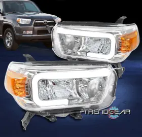 To2518127 Trendgear Auto Parts For 10 11 12 13 Toyota 4runner Led Tube Headlight Headlamp Lamp Chrome Lh Rh Set To2518127 Trendgear Auto Parts For 10 11 12 13 Toyota 4runner Led Tube Headlight Headlamp Lamp Chrome Lh Rh Set