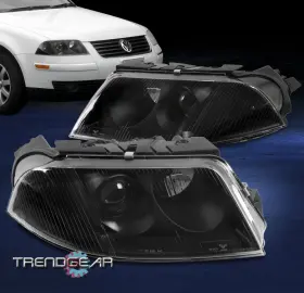 Vw2502118 Trendgear Auto Parts For 01 02 03 04 05 Volkswagen Vw Passat Halogen Projector Headlights Lamp Black Vw2502118 Trendgear Auto Parts For 01 02 03 04 05 Volkswagen Vw Passat Halogen Projector Headlights Lamp Black