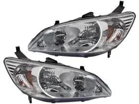 33jtyn73 Trq Headlight Assembly Set For Honda Civic 2004 2005