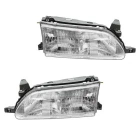 Hla79671 Trq For Toyota Corolla 1993-1997 Driver And Passenger Side Replacement Headlights Hla79671 Trq For Toyota Corolla 1993-1997 Driver And Passenger Side Replacement Headlights