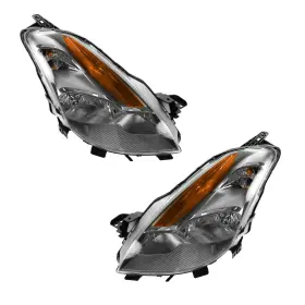 Hla79753 Trq For Nissan Altima 08-09 Driver And Passenger Side Replacement Headlights