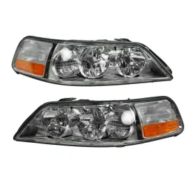 Hla88577 Trq For Lincoln Town Car 05-11 Driver And Passenger Side Replacement Headlights