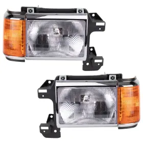 Hla95275 Trq For Ford F-150 87-91 Driver And Passenger Side Replacement Headlights