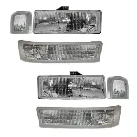 Lka02490 Trq For Chevy Astro 1995-2005 Driver And Passenger Side Replacement Headlights
