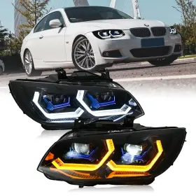 Tt-abc 3 E92 E93 2011-2013 2-door Pair Led Headlights For Bmw Series Xenon Ver Front Lamps Tt-abc 3 E92 E93 2011-2013 2-door Pair Led Headlights For Bmw Series Xenon Ver Front Lamps
