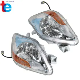 Tr42576 Turitrade Fit For Toyota Yaris Sedan 07-11 Black Headlights Assembly Driver&passenger Side Tr42576 Turitrade Fit For Toyota Yaris Sedan 07-11 Black Headlights Assembly Driver&passenger Side