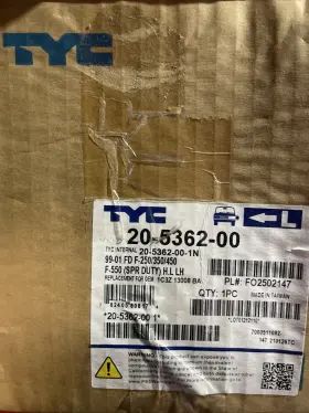 20-5362-00 Tyc Headlight Ford 1999-2001 F-250 And F-350 2000-2001 Excursion