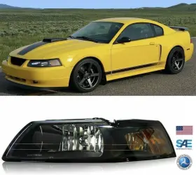 Hl-frmt99-bc Tyc Driver Left Side Headlight For 1999-2004 Ford Mustang V6 Gt Svt Cobra