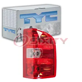 Sx-9703 Tyc Right Tail Light Assembly For 2007-2014 Gmc Sierra 3500 Hd Electrical Po