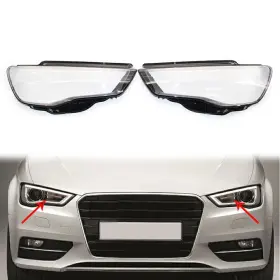 Uiem 4 834561398500 2pcs Headlight Lens Cover Shell Clear Lampshade Fit Audi A3 2013-2016 Usa Uiem 4 834561398500 2pcs Headlight Lens Cover Shell Clear Lampshade Fit Audi A3 2013-2016 Usa