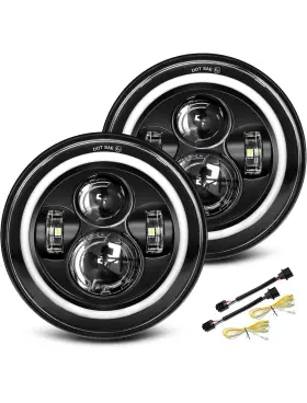 Uni-shine 782855393994 Projector 7 Inch Led Headlight Round Dot Approved H6024 Uni-shine 782855393994 Projector 7 Inch Led Headlight Round Dot Approved H6024