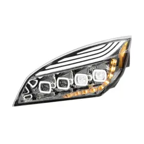 36724 United Pacific Headlight Assembly Driver Side Chrome Quad Led With 36724 United Pacific Headlight Assembly Driver Side Chrome Quad Led With