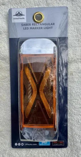 36819 United Pacific Saber Marker Light Led Amber. New