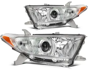 Us129165s01 Usdiyparts For Toyota Highlander 2011-2013 Headlight Assembly Pair Chrome Housing Us129165s01 Usdiyparts For Toyota Highlander 2011-2013 Headlight Assembly Pair Chrome Housing