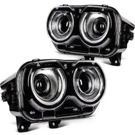 13073847 Valuezone-autoparts Left Right Led Headlight Assembly Fits 2015-2022 Dodge Challenger With Projector 13073847 Valuezone-autoparts Left Right Led Headlight Assembly Fits 2015-2022 Dodge Challenger With Projector