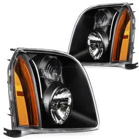 13074052 Valuezone-autoparts 2x Black Housing Left Right Headlights Assembly Lamp Fits 2007-2014 Gmc Yukon Xl 13074052 Valuezone-autoparts 2x Black Housing Left Right Headlights Assembly Lamp Fits 2007-2014 Gmc Yukon Xl
