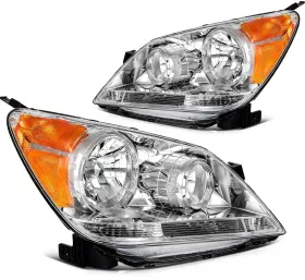 Valuezone-autoparts 13074107 2x Chrome Headlights Assembly Fits 05-07 Honda Odyssey Factory Style