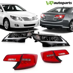 Va83013201p Vap-autoparts For 2012-2014 Toyota Camry 2 Sets Headlights Taillights Lamp With Grille